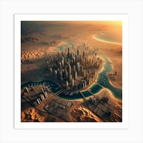 Dubai Cityscape Art Print