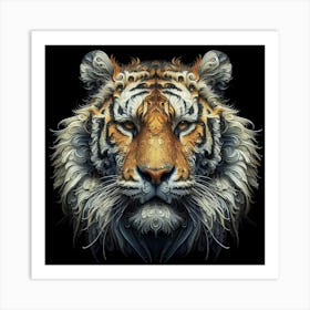 Tiger Head 2 Art Print