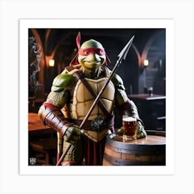 Turtle Warrior 3 Art Print