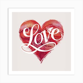 Love Heart Art Print