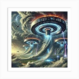 Cyclone Array Jet Stream Control Art Print