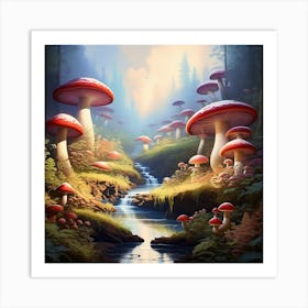 Mushrooms Art Print