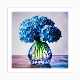 Hydrangeas Vase Art Print