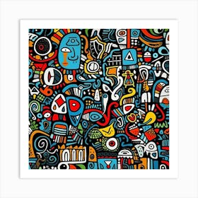 Doodles 3 Art Print