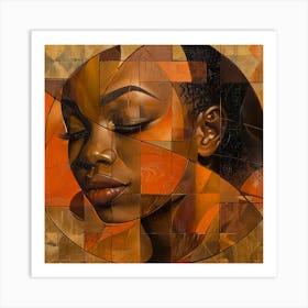 Woman'S Face 25 Art Print