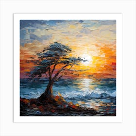 Coastal Canvas Harmony Art Print