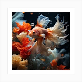 Betta Fish Art Print