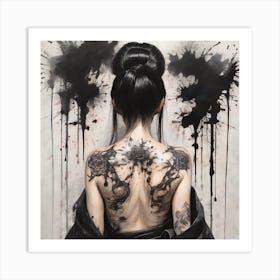 Asian Tattoos Art Print