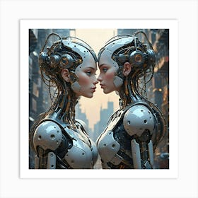 Symbiotic Minds Of The Future Art Print