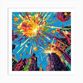 Explosion In The Sky Art Print