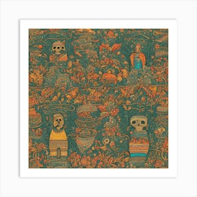 Mexican Folk Art Art Print