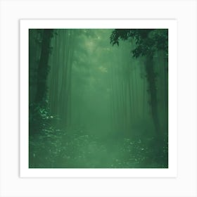 Forest In The Fog Art Print