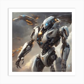 A Highly Advanced Android With Synthetic Skin And Emotions, Indistinguishable From Humans Art Print