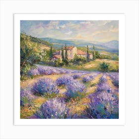 Lavender Field 11 Art Print