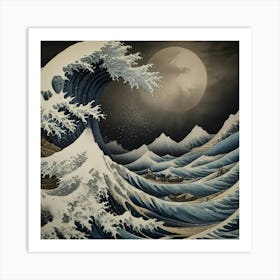 Great Wave Off Kanagawa 16 Art Print