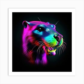 Neon Tiger 5 Poster