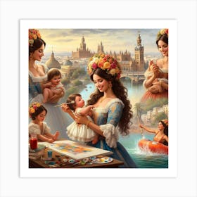 beautiful lady89 Art Print