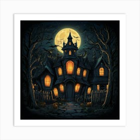 Haunted House 14 Art Print