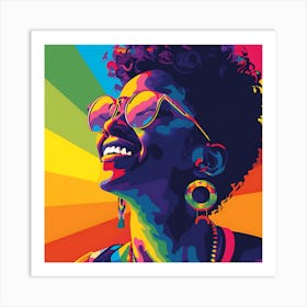 Rainbow Woman Art Print