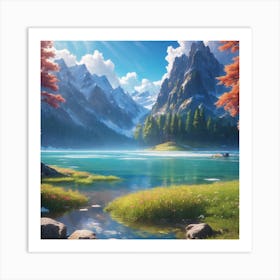 Landscape Painting Art Print