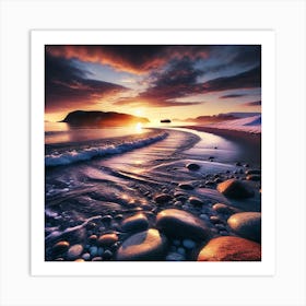 Artic Sunset 4 Art Print