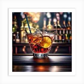 Cocktail In A Glass 4 Art Print