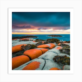 Bay of Fires, Tasmania  Art Print