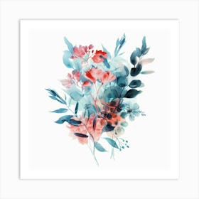 Watercolor Flowers 15 Art Print