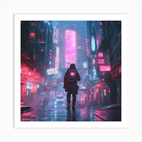 Cyberpunk City Art Print