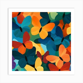 Colorful Butterflies 33 Art Print