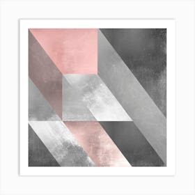 Marble And Pink 2 Art Print