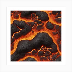 Lava fire Art Print