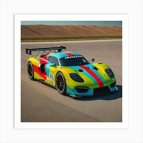 Porsche 918 Gt3 1 Art Print