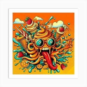 Ice Cream Monster Art Print