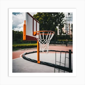 Basketball Hoop Art Print