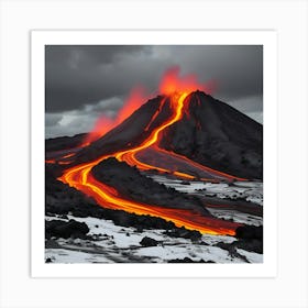 Lava Flow 1 Art Print