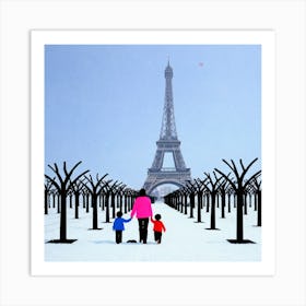 Paris Eiffel Tower 5 Art Print