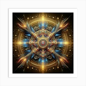 Psychedelic Mandala 1 Art Print