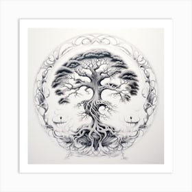 Tree Of Life drawing Art Print