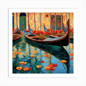 Venice Gondolas 3 Art Print