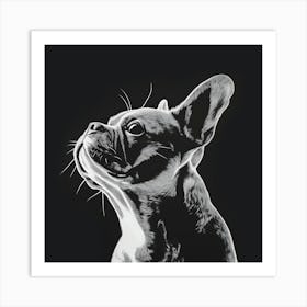 French Bulldog Silhouette Art Print