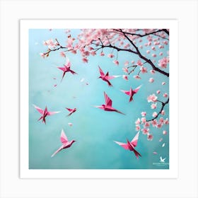 Origami Birds 8 Art Print