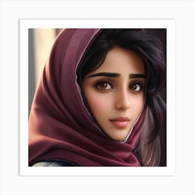 Iranian Girl Art Print