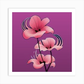 Flower design Art Print