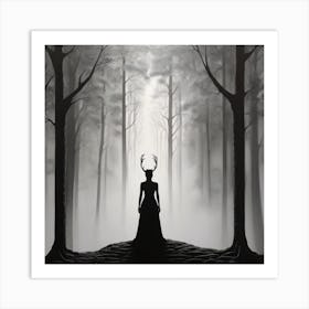 Deer In The Forest Art Print