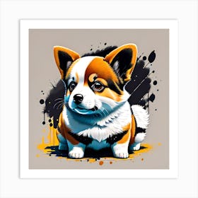 Corgi Painting 8 Art Print