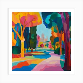 Abstract Park Collection Parc De La Ciutadella Barcelona 2 Art Print