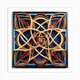 Ornate wooden carving 6 Art Print