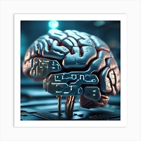 Artificial Intelligence Brain 39 Art Print