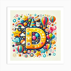 Letter D Art Print